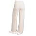 Motherhood Maternity Women's Under The Belly Wide Leg Pregnancy Lounge Sweatpants with Drawstring, Antique White, Large