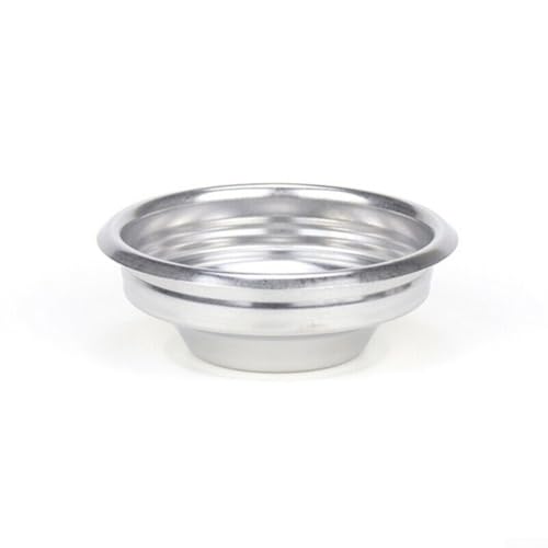 Gdfnmogo Cesta portafiltro sin fondo de acero inoxidable de 58 mm para máquinas automáticas de espresso, reutilizable para taza de filtro de café ultrafina para baristas domésticos (1 taza)