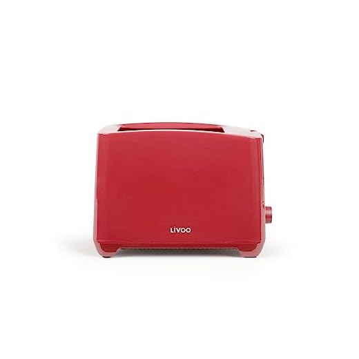 Livoo DOD162RC - Tostadora 2 ranuras