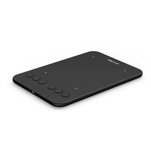 Image of XP-Pen Deco Mini 4 Graphics Pen Tablet 4 x 3 Inch with 8192 Levels Pressure Sensitivity Battery-Free Stylus, 6 Shortcut Keys & Android Support, Black Colour