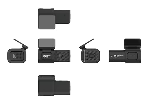 Image of HP Dash Cam F490w: Super HD 1296P, 121 Wide Lens, F2.0 Aperture, Low-Light Clarity, Wi-Fi app (Go Moto Plus), Loop Recording, Parking Mode, G-Sensor, mic, Speaker, 128GB microSD Support