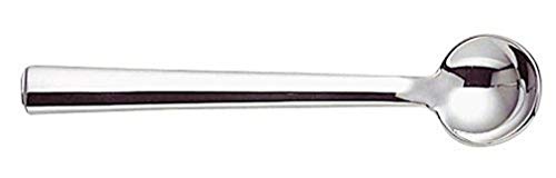 Facile da lavare Alessi JH01/9 Rundes Modell Set di 6 Cucchiaini da Moka in Acciaio Inossidabile 18/10, Finitura Lucida