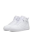 PUMA Rebound V6, Zapatillas Unisex adulto, Puma White Puma White Cool Light Gray, 44.5 EU