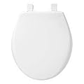Mayfair Slow Close Round White Plastic Toilet Seat