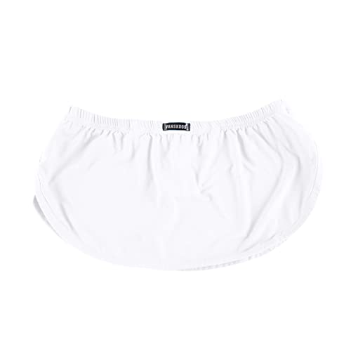 Mens Split Side Boxers Lingerie Skirt Apron Design G String Built In Pouch Underwear Sexy Sports Lightweight Thongs2