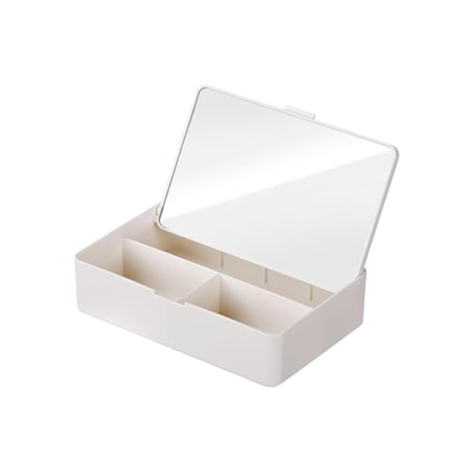 Makeup Organizer Case with Mirror, Cosmetics Storage Box