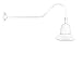 RAB Lighting GN2LED26NST11W Gooseneck Style2 26W Neutral LED 11 Straight Shade, White