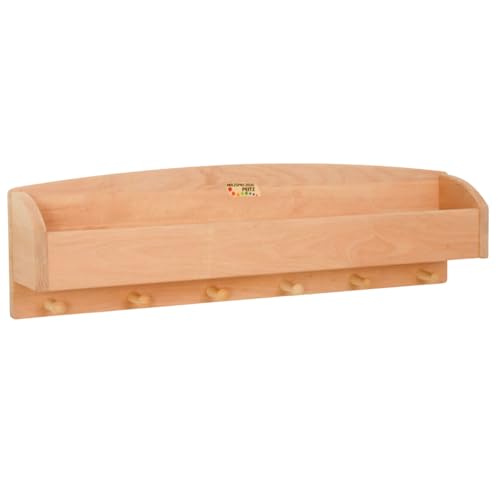 Holzspielzeug Peitz Kinder Wand-Garderobe Mützen-Ablage | Kinderzimmermöbel | Massivholz 8054