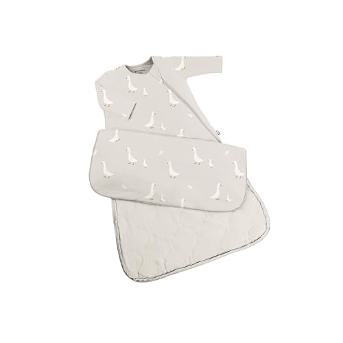 Image of GUNAMUNA Long-Sleeve Sleep Sack for Babies and Toddlers, Wearable Sleep Bag, Easy Diaper Changes, Soft Rayon, 2.5 TOG