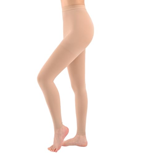 Image of 15-20mmHG Graduated Compression Pantyhose for Women Men,Medical Compression Tights, Support Hose, Compression Leggings for Varicose Veins, Edema