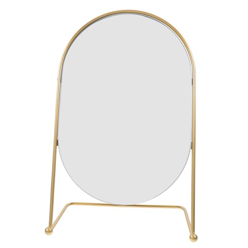 Espejo de Tocador Ovalado con Marco Dorado Moderno para Pared