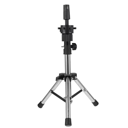 Trépied robuste pour support à postiche en acier inoxydable à tête ronde ergonomique