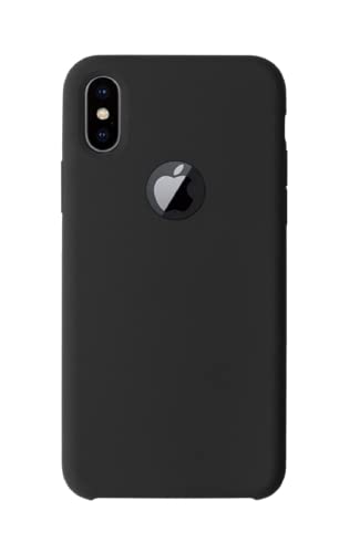 Image of Mobile Back Cover Case for iPhone X|iPhone 10 | iPhone Ten|iPhone Xs (Silicone Case|CameraProtection|Black SC1510)