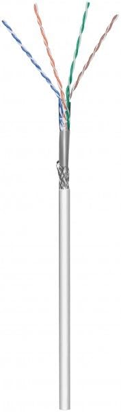 Danicom Szary elastyczny kabel Rolka Cat6 S/FTP CCA - 305m, POE, Ethernet, LAN, kabel połączeniowy, kabel do transmisji danych, RJ45 - do szafy serwerowej, przełączników, routerów, modemów!