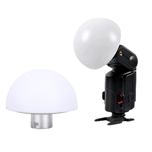Difusor de cúpula de aluminio con cobertura gran angular de 180 grados para flash AD200 4