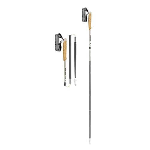 LEKI Neotrail Pro FX.One Superlite �g���b�L���O�|�[�� - �J�[�{���� �܂肽���ݎ� �y�ʃ|�[�� �n�C�L���O&�g���C�������j���O�p - �E�H�[���O���[ ���C�g-�E�H�[���O���[ �_�[�N�u���b�N - 120cm