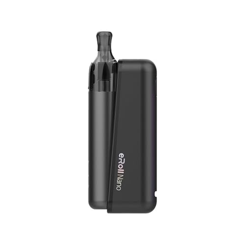 Joye*tech eRoll Nano Kit Sigaretta Elettronica, Batteria 310mAh + Powerbank 800mAh, Pod Intercambiabile da 2ml, USB-C, non contiene nicotina, (NERO)