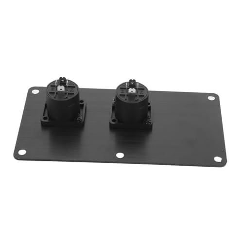 HAMPPLIES 音箱接?盒 アルミ合製デュアルピン端子プレート ステージ用オー
