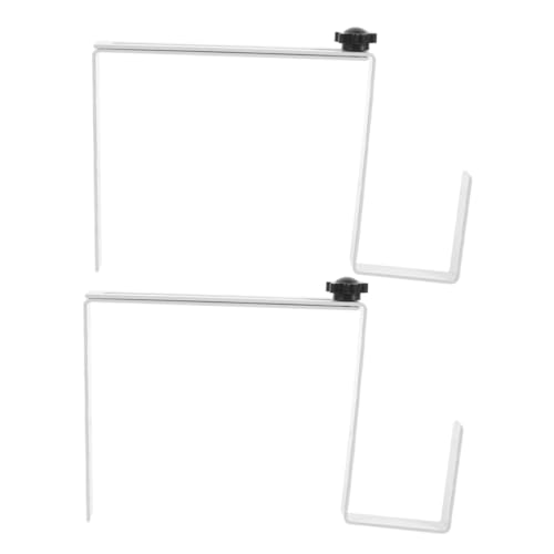 OUNONA 2pcs Iron Wreath Hanger for Cemetery Decorations Floral Frame for Grave Wreaths Easy to Install for Headstones and Memorials