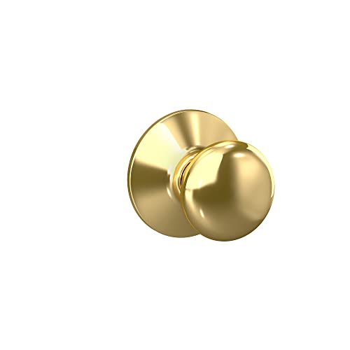 Schlage F10VPLY605 Plymouth Passage Knob, Bright Brass by SCHLAGE - Used condition - CA$13.42