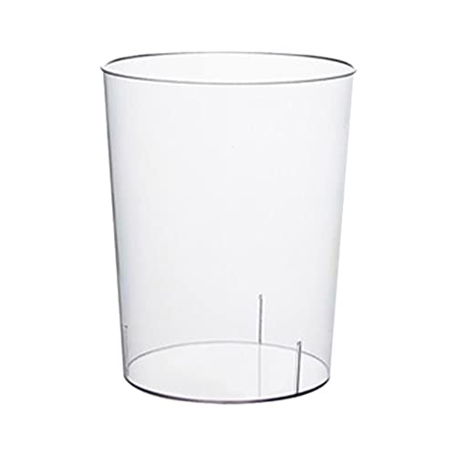 Corbeille à papier ronde transparente pour ne plus perdre vos documents importants sur le bureau