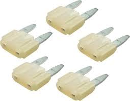 25A Automotive Fuses, 25 Amp Mini Fuses For Car/Bike/Scooter (5Pc) (Mini Fuse)