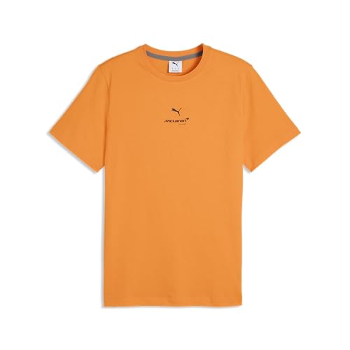 McLaren Racing T-Shirt PUMA Homme Coton Col Rond Sport Automobile Vêtement F1 Noir