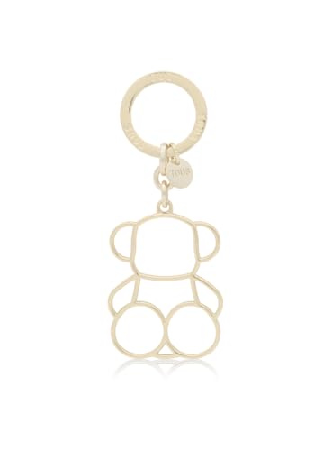 TOUS Llavero Silhouette Dorado, Para Mujer, Medidas 5,60 x 4,50 cm, Colección Bold Bear