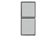 Produktbild Siemens 5TA4816 DELTA fläche IP44 AP Wechselschalter und SCHUKO-Steckdose mit Klappdeckel für Feuchtraum, Außenbereich oder Keller