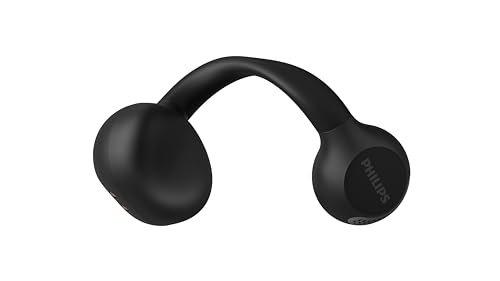 Image of Philips Q2000 Ear-Cuff Style True Wireless Bluetooth Earbuds - 28 Hours Play Time, Clear Calls, Multipoint Connectivity, IPX4 Sweat-Resistant, Black