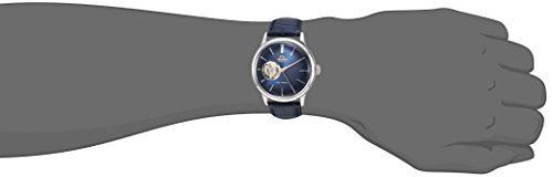 orient 39bambino open heart39 japanese automatic stainless steel and leather dress watch