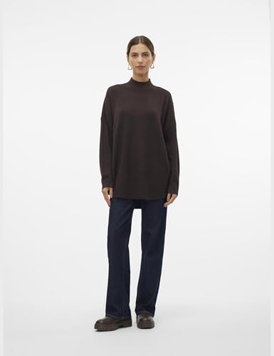 VERO MODA Vmplaza Ls Highnck GA Noos Pull Long Tricot Bouleaudétail : mélange Femme - vue 8