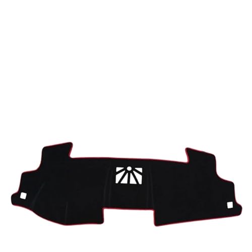 Couverture de tableau de bord voiture Toyota 2012-2017 finition premium rouge LHD