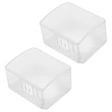 HAMPPLIES Cubierta de Seguridad para Cerradura de Puerta Infantil ABS Autoadhesiva Tamaño Estándar 2 Unidades Protector Antibloqueo para Evitar Que Pequeños Se Queden Encerrados el