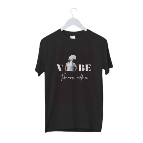 Diljit Dosanjh T-Shirt: Vibe Desi Idol in Style (M Black):