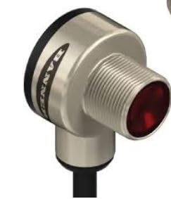 BANNER ENGINEERING TM18VP6LPQ8 (42005), 10-30 VDC, Complementary Output, Integral 4-PIN M12 QD, PNP, Polarized Reflective, TM18 Heavy-Duty Right Angle Sensor