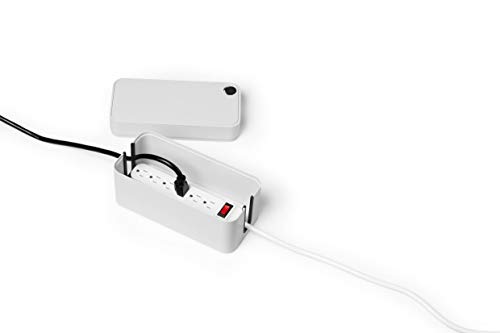 Miniatura 4 de Durable 503510 Caja Para Regleta De Enchufe Y Cables Cavoline Box S Para La Cinta De Alimentación De 3 Vías, Con Patas De Goma, 246x116x128 Mm Gris Claro Caja