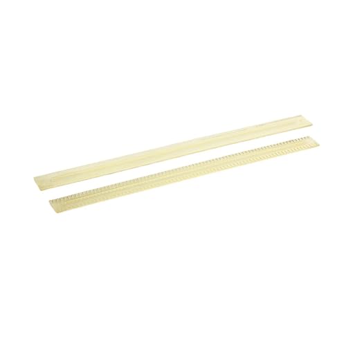 LXZNRQU Hoja de escobilla de goma transparente de repuesto, 1 par, compatible con fregadoras de pisos Karcher BD 50/50 y BD 50/70, for máquinas de limpieza comerciales(2PCS)