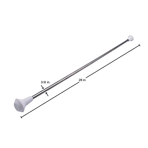 image for Generic MVG Twirling Marching Baton 28 in stainless steel rubberized e