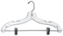 Suit hanger clear 12"