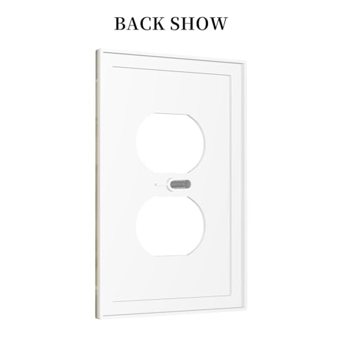 Decorative Outlet Covers Rustic Funny Cat Gardan Plant 1 Gang Duplex Light Switch Cover Plate Wall Plates for Electrical Outlets Switchplate Faceplate for Bedroom Home Decor