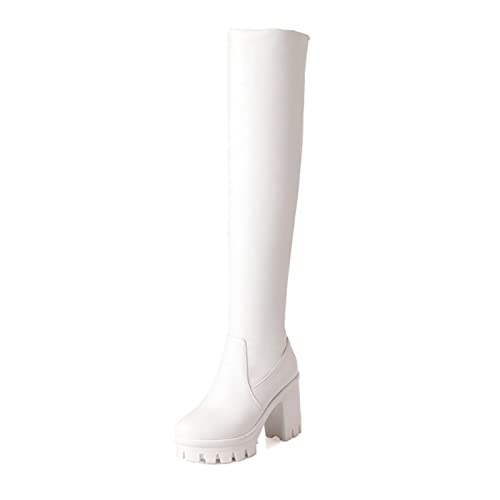 10 Cm/3,93 in Tacchi Alti Spessi Sexy Donne Eleganti sopra