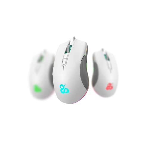 Eos Ivory Mouse da gaming professionale con illuminazione RGB, 16000 dpi e sensore ottico Pixart PMW 3360 - Colore Bianco - Mouse gaming - Immagine 6
