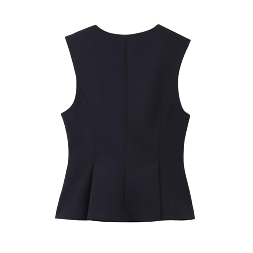 Minimalist Fashion Ladies Solid Short Slim Fit Vest Tank Top Women Elegant Blazer Sleeveless Vest2