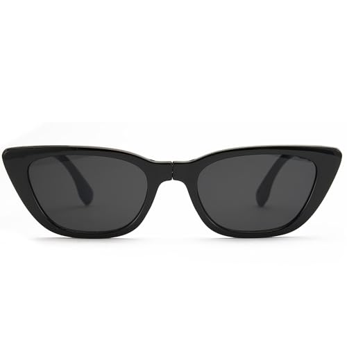 Cyxus Folding Sunglasses Cat Eye for Women Men UV400 Protection Ultralight Easy Carry Foldable Sunglasses 1151