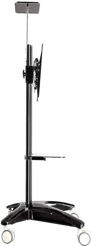 Soporte móvil para TV con bandeja y ruedas miniatura 2