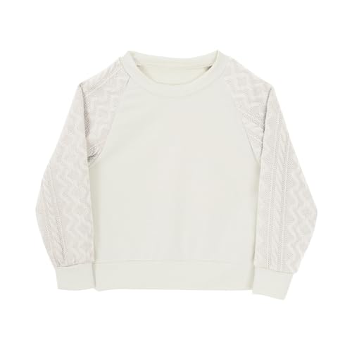 Girls Long Sleeve Shirts Crew Neck Sweatshirt Tween Knit Sweater Cute Tunic Top Trendy Teen Outfit Kids Fall Clothes4