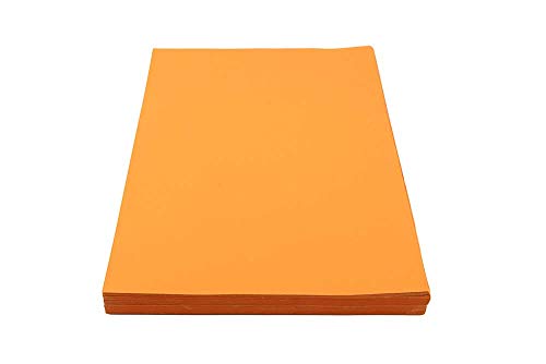 House of Card & Paper A2 210 GSM Coloured Card - Orange (Pack of 25 Sheets), A2 Size 420 x594mm