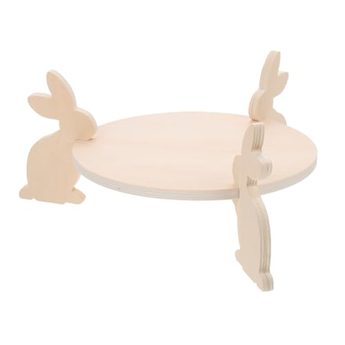 OFFSCH 1Set Decorative Wood Dessert Storage Tray Rustic Cake Stand for Displaying Cupcakes Fruits and Snacks for Weddings Parties and Special Events