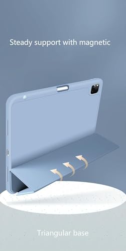 Image of ProElite Smart Case for Apple iPad Pro 11 inch 2022 /2021 4th /3rd Gen [Auto Sleep /Wake Cover] [Pencil Holder] [Soft Flexible Case] Recoil Series - Light Blue
